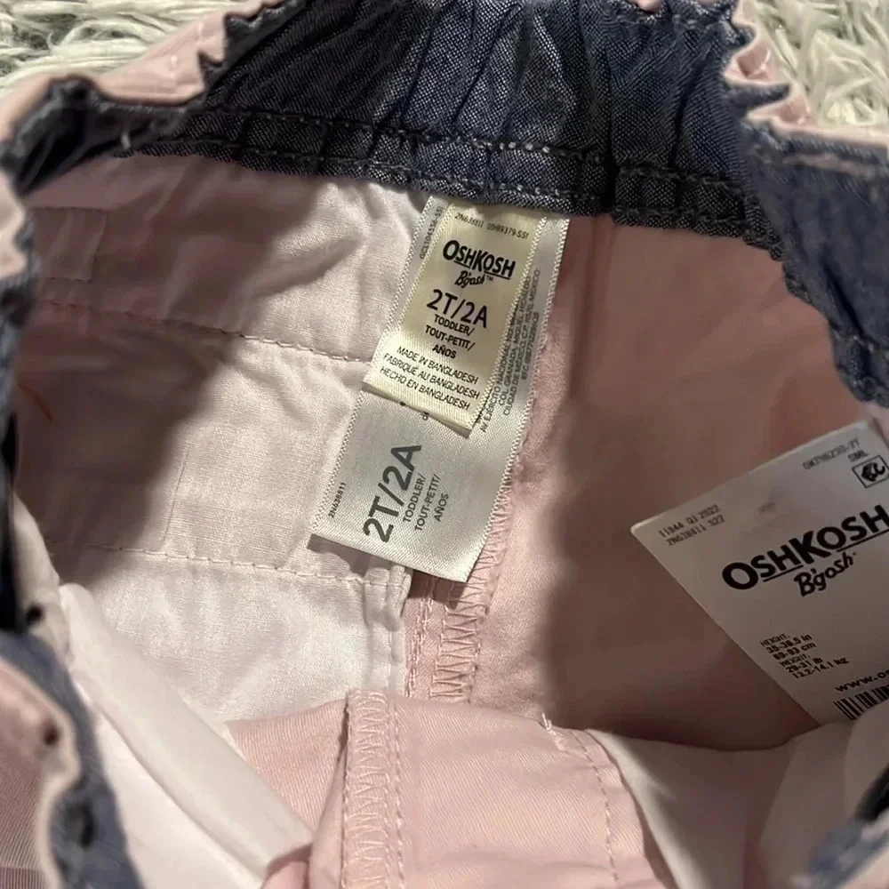 NEW! OshKosh B’gosh pink shorts size 2T